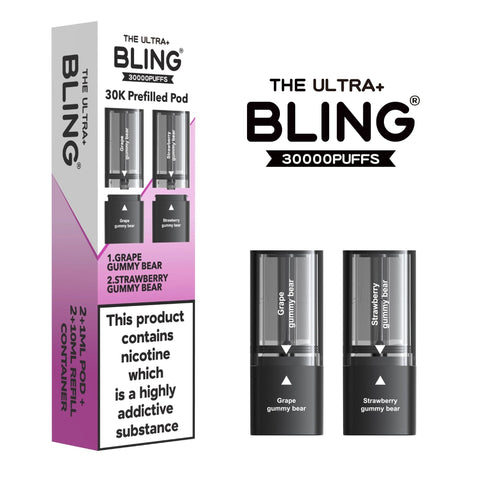 The Bling Ultra Plus 30k Replacement Pods Pack of 5 - Topvapewholesale