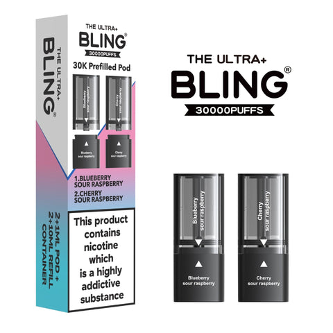 The Bling Ultra Plus 30k Replacement Pods Pack of 5 - Topvapewholesale