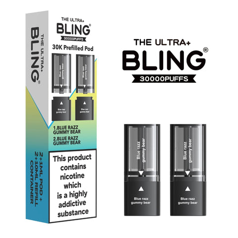 The Bling Ultra Plus 30k Replacement Pods Pack of 5 - Topvapewholesale