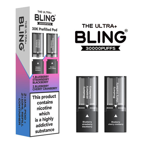 The Bling Ultra Plus 30k Replacement Pods Pack of 5 - Topvapewholesale