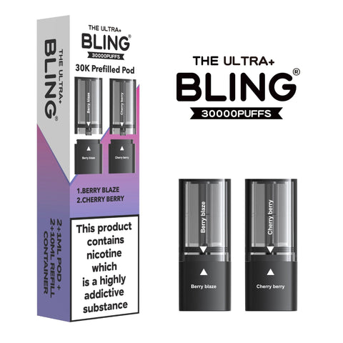 The Bling Ultra Plus 30k Replacement Pods Pack of 5 - Topvapewholesale