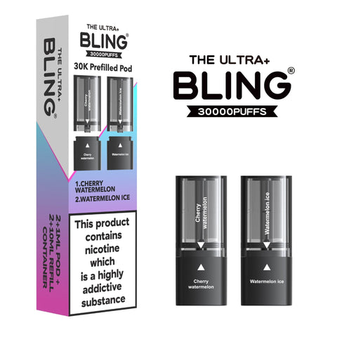 The Bling Ultra Plus 30k Replacement Pods Pack of 5 - Topvapewholesale