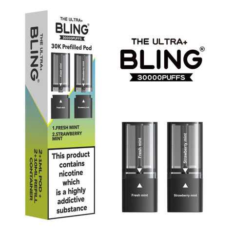 The Bling Ultra Plus 30k Replacement Pods Pack of 5 - Topvapewholesale