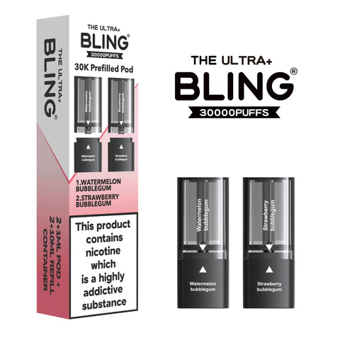 The Bling Ultra Plus 30k Replacement Pods Pack of 5 - Topvapewholesale