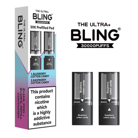 The Bling Ultra Plus 30k Replacement Pods Pack of 5 - Topvapewholesale
