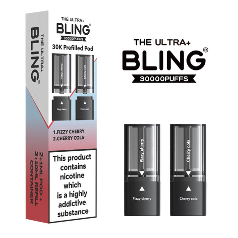 The Bling Ultra Plus 30k Replacement Pods Pack of 5 - Topvapewholesale