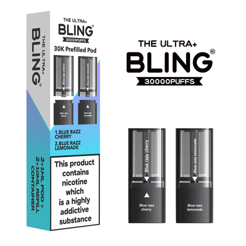 The Bling Ultra Plus 30k Replacement Pods Pack of 5 - Topvapewholesale