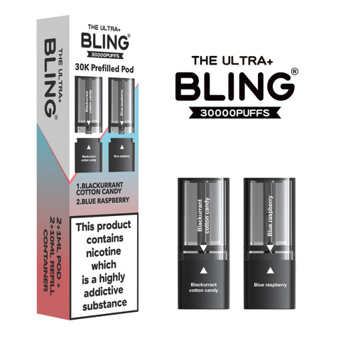 The Bling Ultra Plus 30k Replacement Pods Pack of 5 - Topvapewholesale
