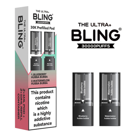 The Bling Ultra Plus 30k Replacement Pods Pack of 5 - Topvapewholesale