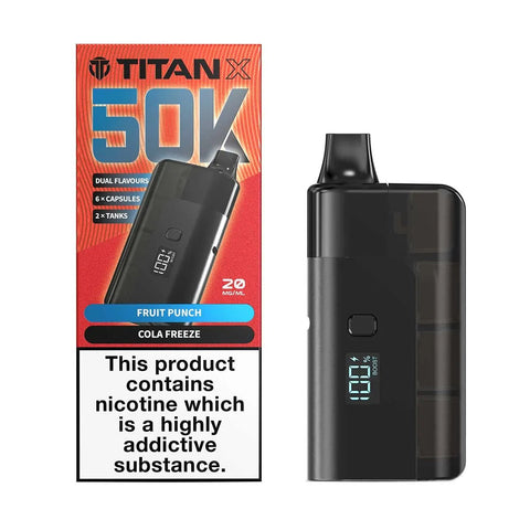 Titan X 50K Prefilled Pod Kit Box of 5 - Topvapewholesale