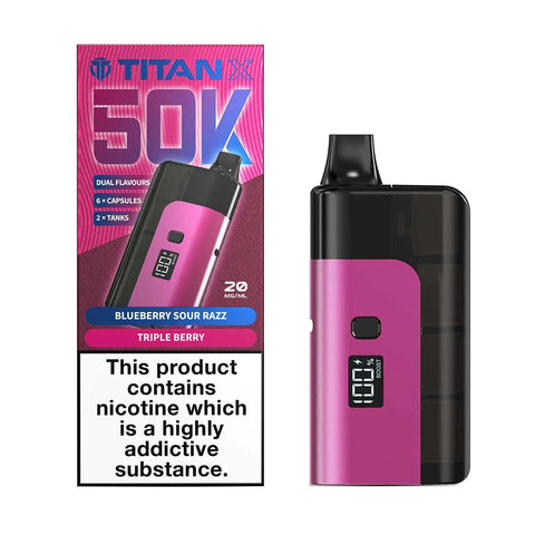 Titan X 50K Prefilled Pod Kit Box of 5 - Topvapewholesale