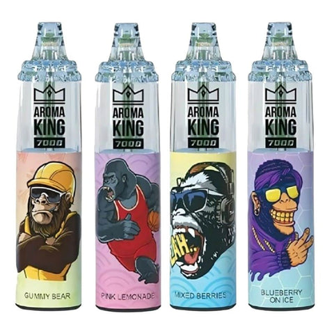 0% Aroma King 7000 Disposable Vape Pod Box of 10 - Topvapewholesale