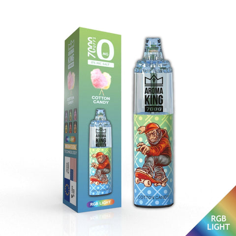 0% Aroma King 7000 Disposable Vape Pod Box of 10 - Topvapewholesale