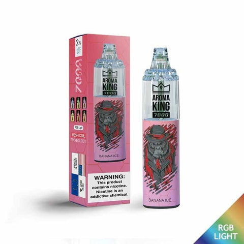 0% Aroma King 7000 Disposable Vape Pod Box of 10 - Topvapewholesale