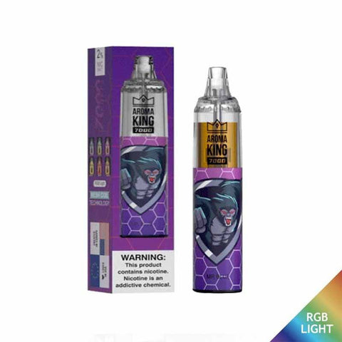 0% Aroma King 7000 Disposable Vape Pod Box of 10 - Topvapewholesale