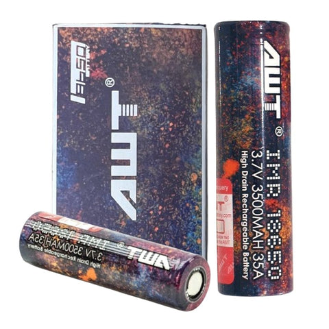 18650 AWT 3.7V 3500MAH 35A RAINBOW BATTERY [PACK OF 2] - Topvapewholesale