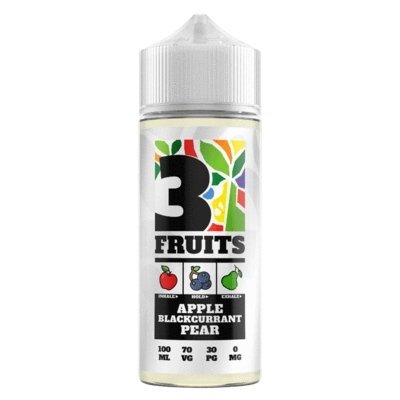 3 Fruits 100ml Shortfill - Topvapewholesale