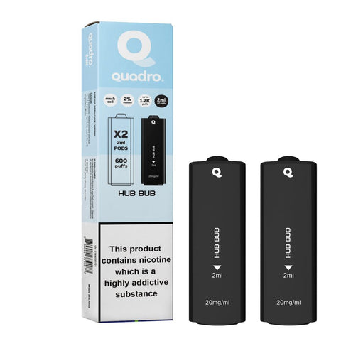 4 in 1 Quadro 2400 Puffs Replacement Pods Box of 10 - Topvapewholesale