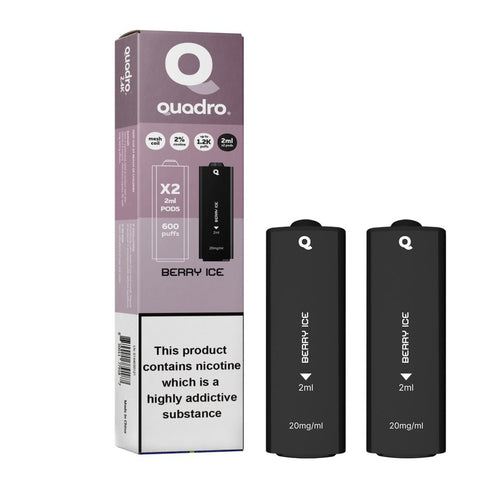 4 in 1 Quadro 2400 Puffs Replacement Pods Box of 10 - Topvapewholesale