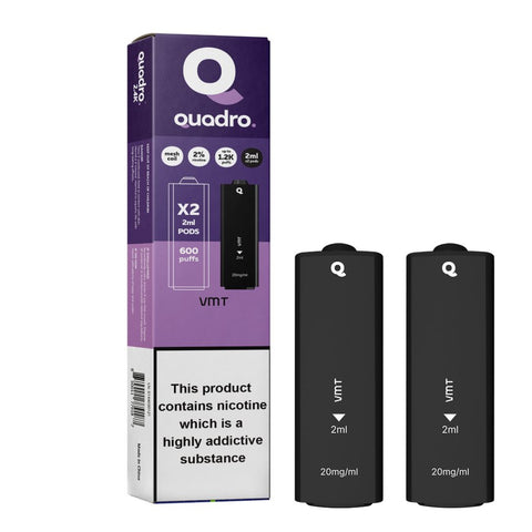 4 in 1 Quadro 2400 Puffs Replacement Pods Box of 10 - Topvapewholesale