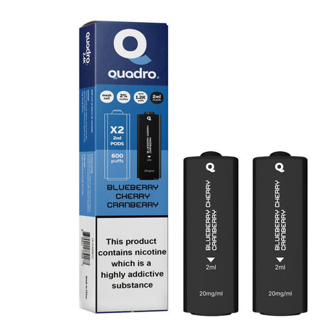 4 in 1 Quadro 2400 Puffs Replacement Pods Box of 10 - Topvapewholesale