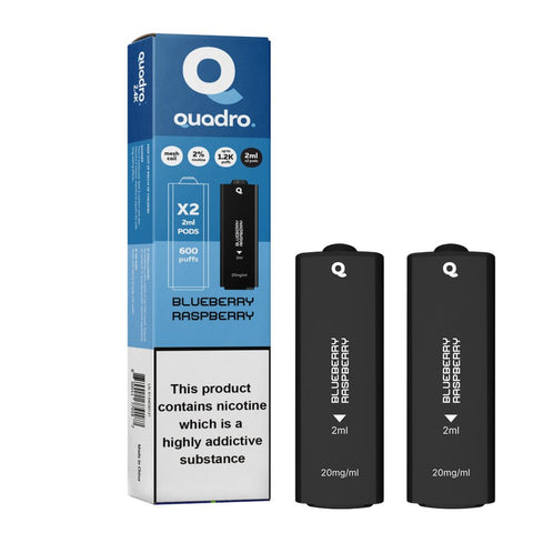 4 in 1 Quadro 2400 Puffs Replacement Pods Box of 10 - Topvapewholesale
