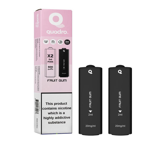 4 in 1 Quadro 2400 Puffs Replacement Pods Box of 10 - Topvapewholesale