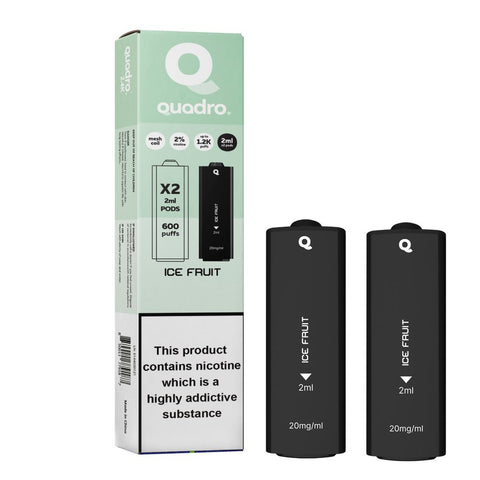4 in 1 Quadro 2400 Puffs Replacement Pods Box of 10 - Topvapewholesale