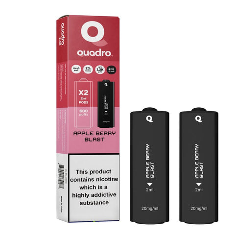 4 in 1 Quadro 2400 Puffs Replacement Pods Box of 10 - Topvapewholesale