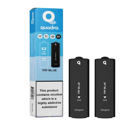 4 in 1 Quadro 2400 Puffs Replacement Pods Box of 10 - Topvapewholesale