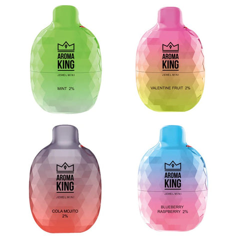 Aroma King Jewel Mini 600 Disposable Vape Pod Box of 10 - Topvapewholesale