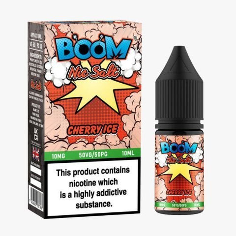 Boom Nic Salts 10ml E - liquids - Box of 10 - Topvapewholesale