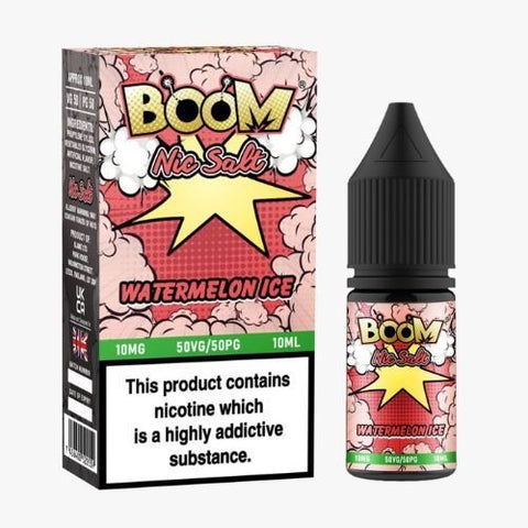 Boom Nic Salts 10ml E - liquids - Box of 10 - Topvapewholesale