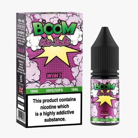 Boom Nic Salts 10ml E - liquids - Box of 10 - Topvapewholesale