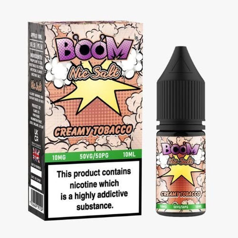 Boom Nic Salts 10ml E - liquids - Box of 10 - Topvapewholesale