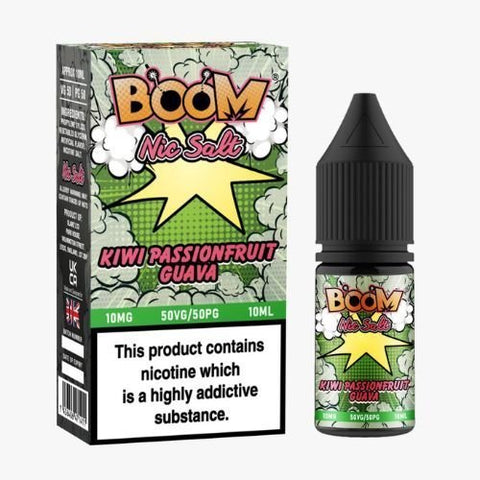 Boom Nic Salts 10ml E - liquids - Box of 10 - Topvapewholesale