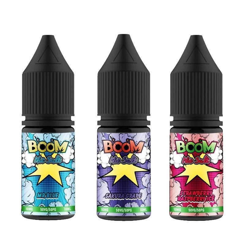 Boom Nic Salts 10ml E-liquids - Box of 10 Topvapewholesale Top Vape  Wholesale