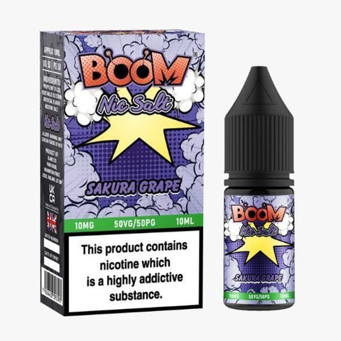 Boom Nic Salts 10ml E - liquids - Box of 10 - Topvapewholesale