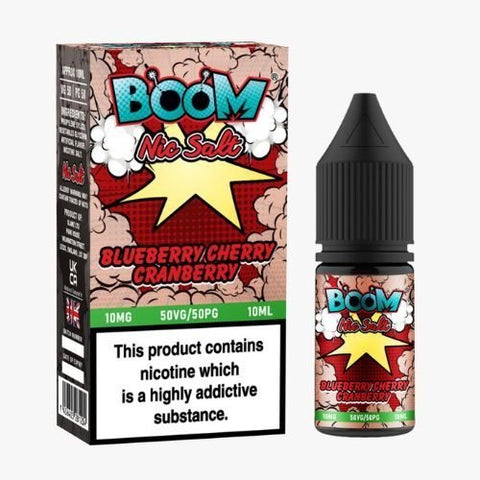 Boom Nic Salts 10ml E - liquids - Box of 10 - Topvapewholesale