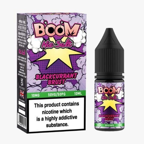 Boom Nic Salts 10ml E - liquids - Box of 10 - Topvapewholesale