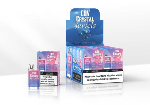 COV Crystal Jewels 600 Puff Disposable Vape Pod - Pack of 10 - Topvapewholesale