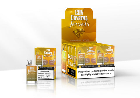 COV Crystal Jewels 600 Puff Disposable Vape Pod - Pack of 10 - Topvapewholesale