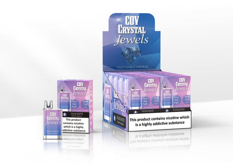 COV Crystal Jewels 600 Puff Disposable Vape Pod - Pack of 10 - Topvapewholesale
