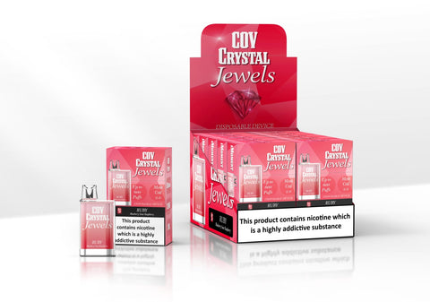 COV Crystal Jewels 600 Puff Disposable Vape Pod - Pack of 10 - Topvapewholesale