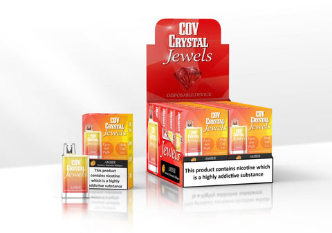 COV Crystal Jewels 600 Puff Disposable Vape Pod - Pack of 10 - Topvapewholesale
