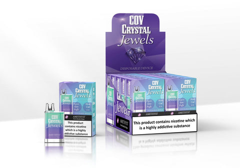 COV Crystal Jewels 600 Puff Disposable Vape Pod - Pack of 10 - Topvapewholesale