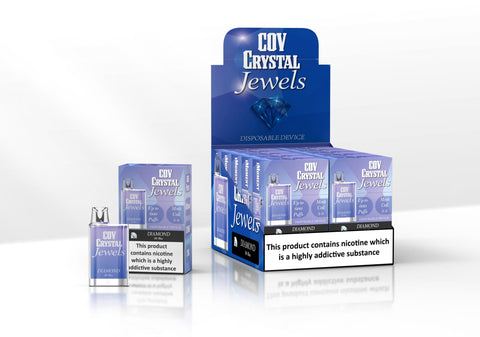 COV Crystal Jewels 600 Puff Disposable Vape Pod - Pack of 10 - Topvapewholesale
