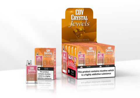 COV Crystal Jewels 600 Puff Disposable Vape Pod - Pack of 10 - Topvapewholesale