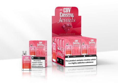 COV Crystal Jewels 600 Puff Disposable Vape Pod - Pack of 10 - Topvapewholesale