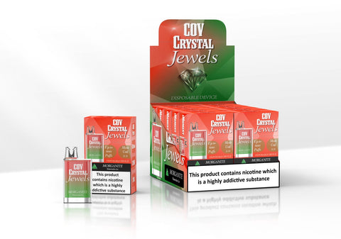 COV Crystal Jewels 600 Puff Disposable Vape Pod - Pack of 10 - Topvapewholesale
